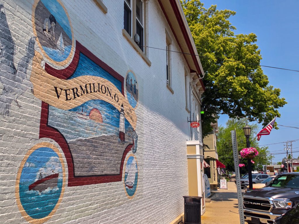 A mural found during a walking tour of Vermilion Ohio