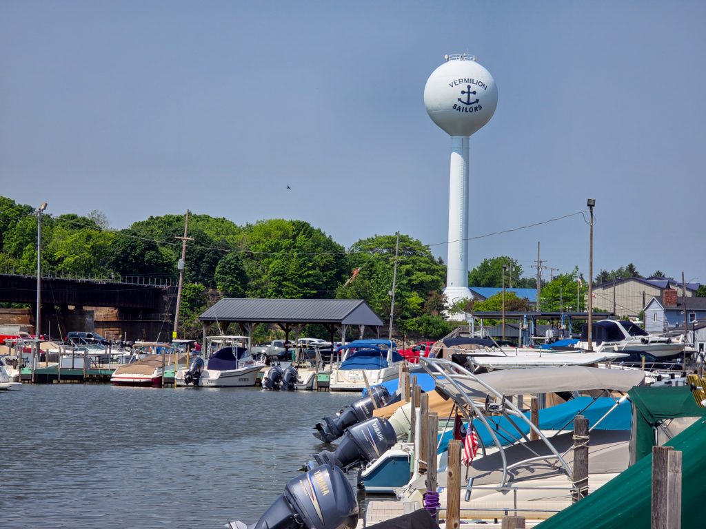 things to see in Vermilion - the Vermilion Sailors water tower