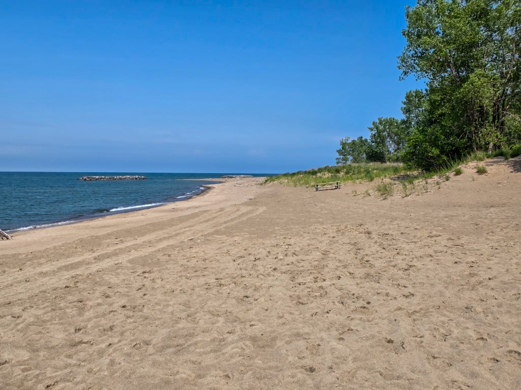 A view from Pine Tree Beach on Presque Isle