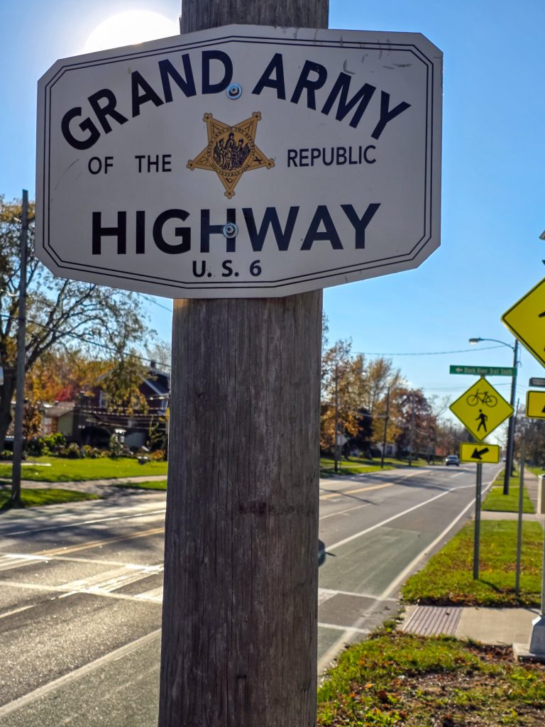Grand Army of the Republic Highway sign along Route 6 in Ohio