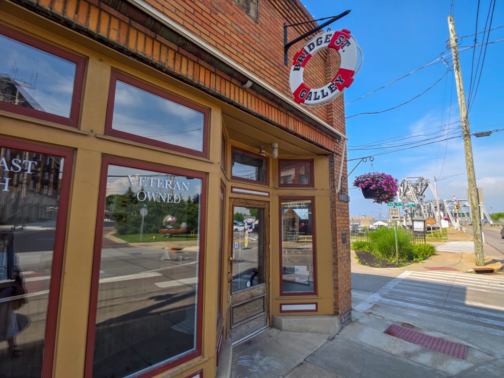Bridge St Galley restaurant on Historic Bridge Street in Ashtabula Ohio