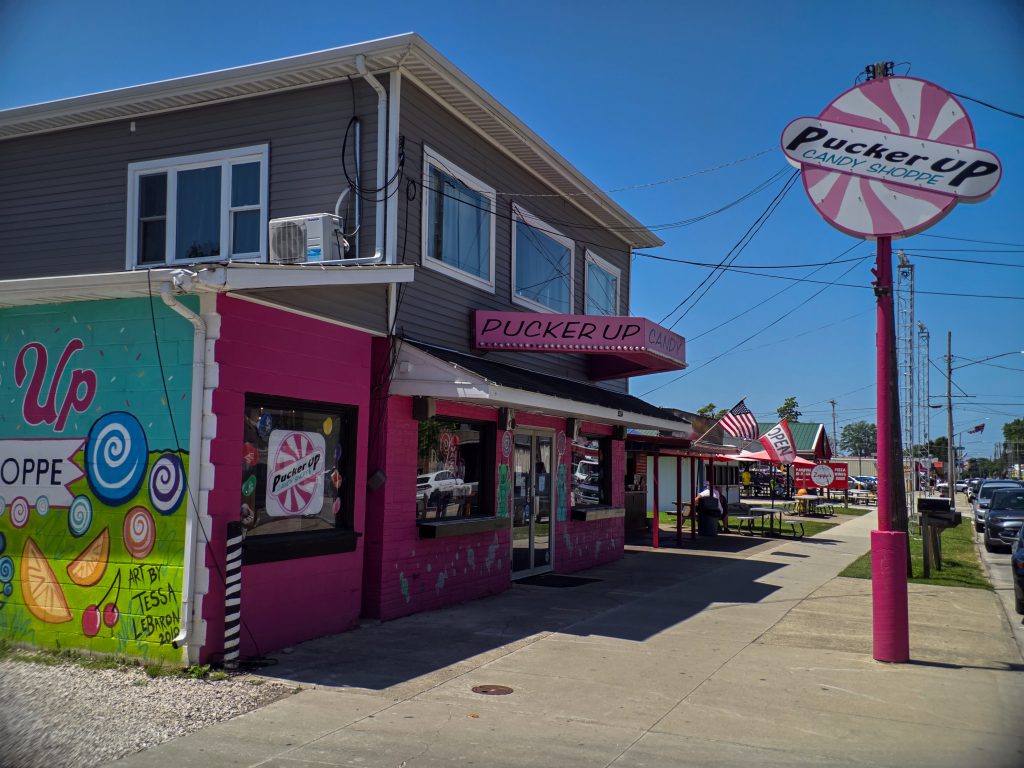 Pucker Up Candy Shoppe on the strip
