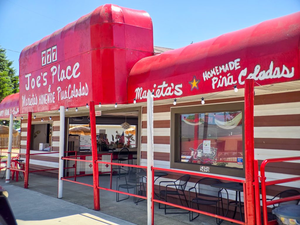 Joe’s Place restaurant on the strip