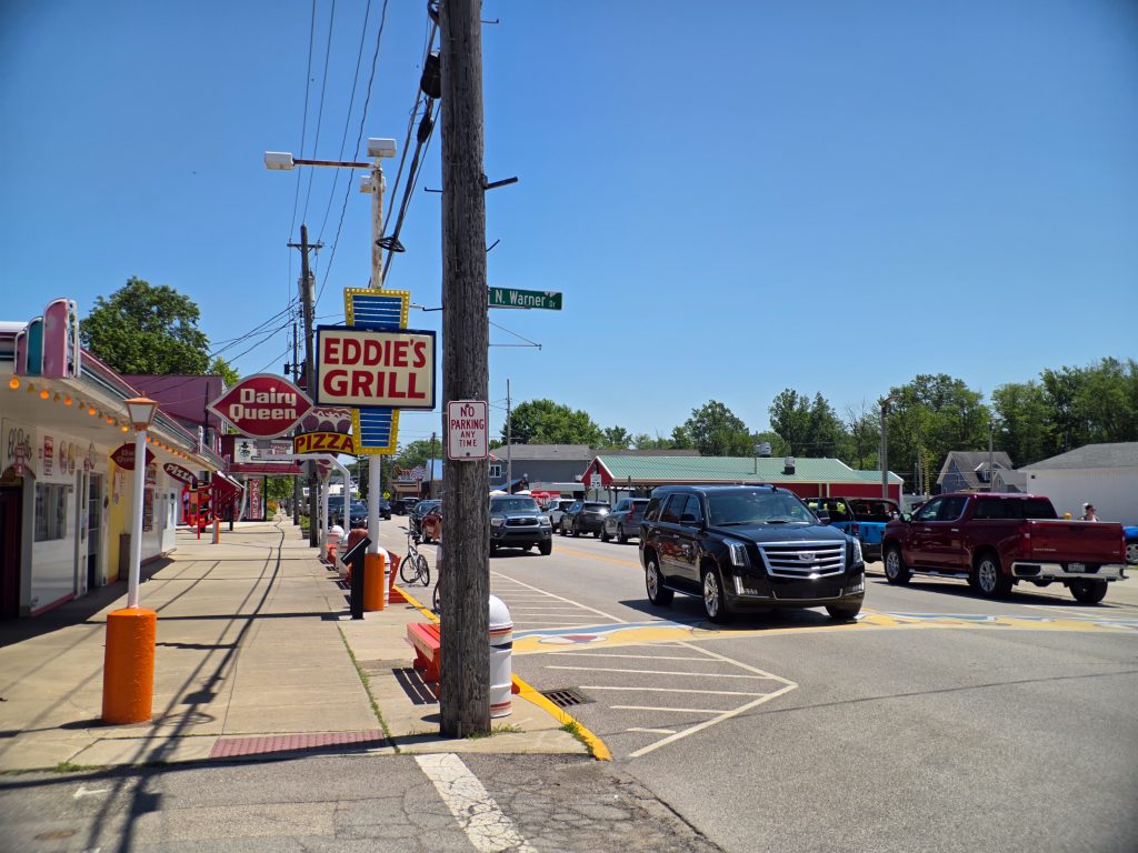 Walkable main street with shops and attractions