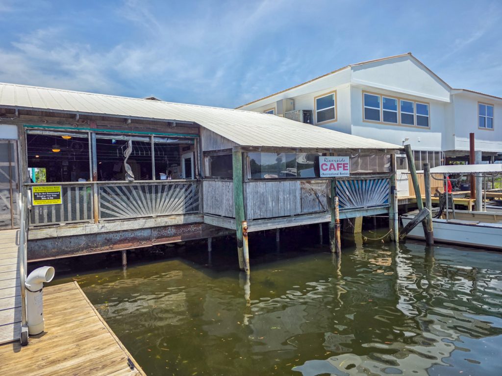 Riverside Café restaurant in St. Marks Florida near the water