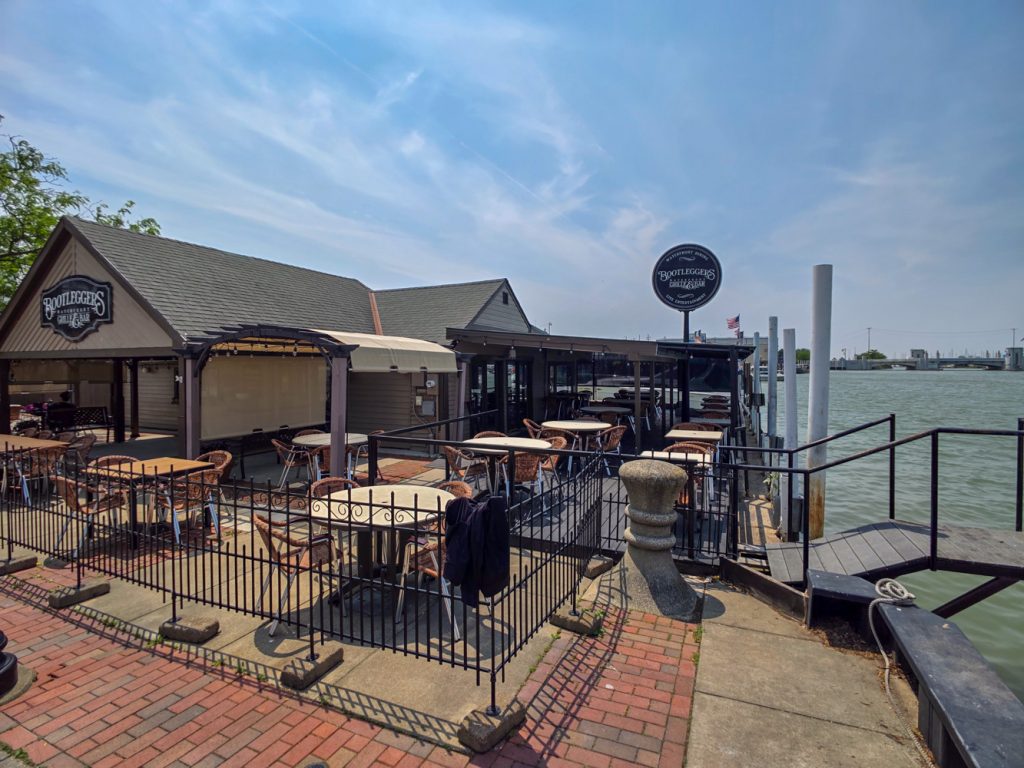 Bootleggers Waterfront Grill and Bar on the Portage River in Port Clinton